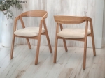 Krzesło z podłokietnikiem drewniane dębowe Producent mebli tapicerowanych